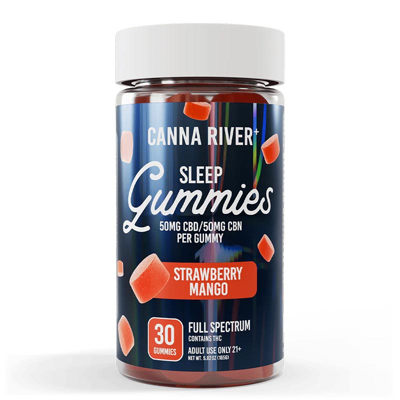 Canna River – CBD Sleep – Gummy – CBD 50mg + CBN 50mg – Strawberry Mango