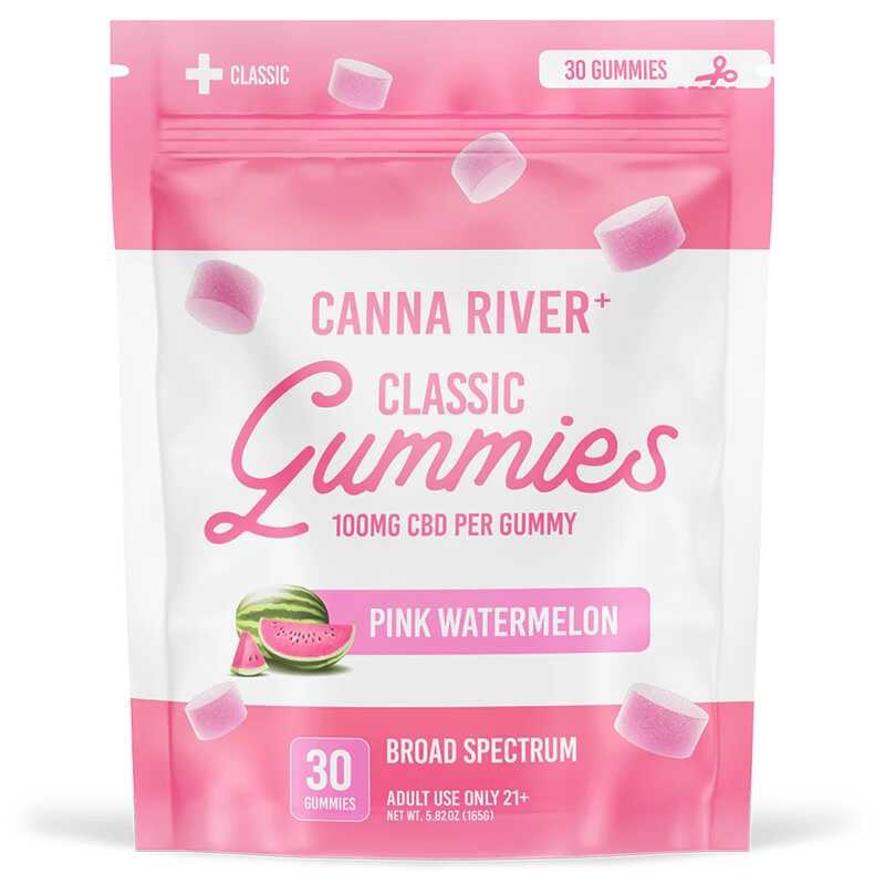 Canna River – Classic Gummies – CBD 100mg – Pink Watermelon