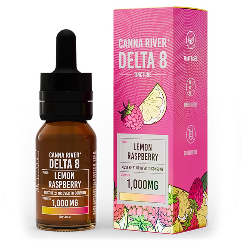 Canna River – D8 Tincture – 1000mg – 15ml – Lemon Raspberry