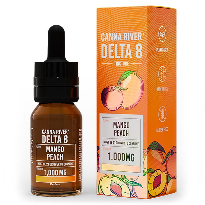 Canna River – D8 Tincture – 1000mg – 15ml – Mango Peach