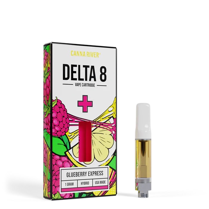Canna River – D8 Cartridge – (1G x 2 pcs) – Glueberry Express – HYBRID