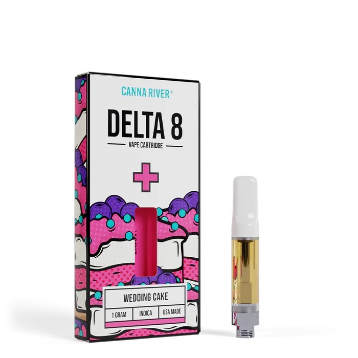 Canna River – D8 Cartridge – (1G x 2 pcs) – Wedding Cake – INDICA