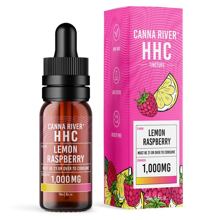 Canna River – HHC Tincture – 1000mg – 15ml – Lemon Rasberry