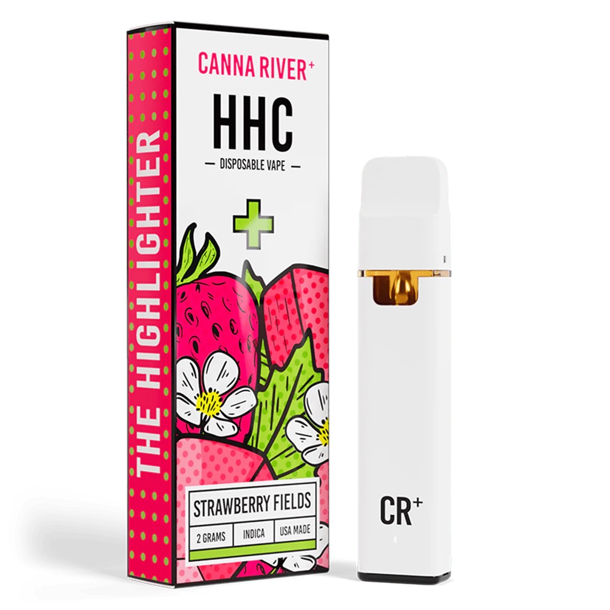 Canna River – HHC – Strawberry Fields (Indica) – 2G – Disposable