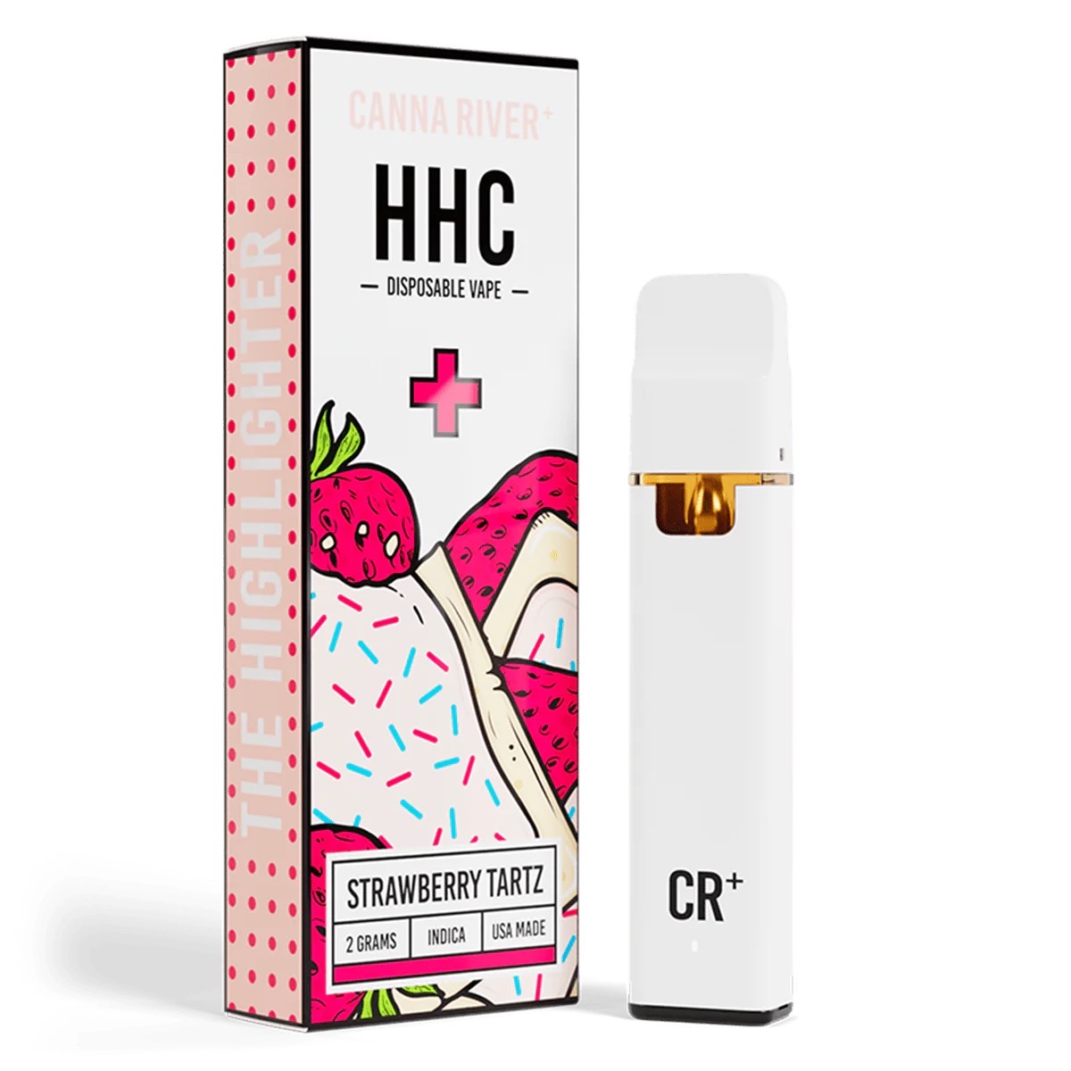 Canna River – HHC – Strawberry Tartz (Indica) – 2G – Disposable