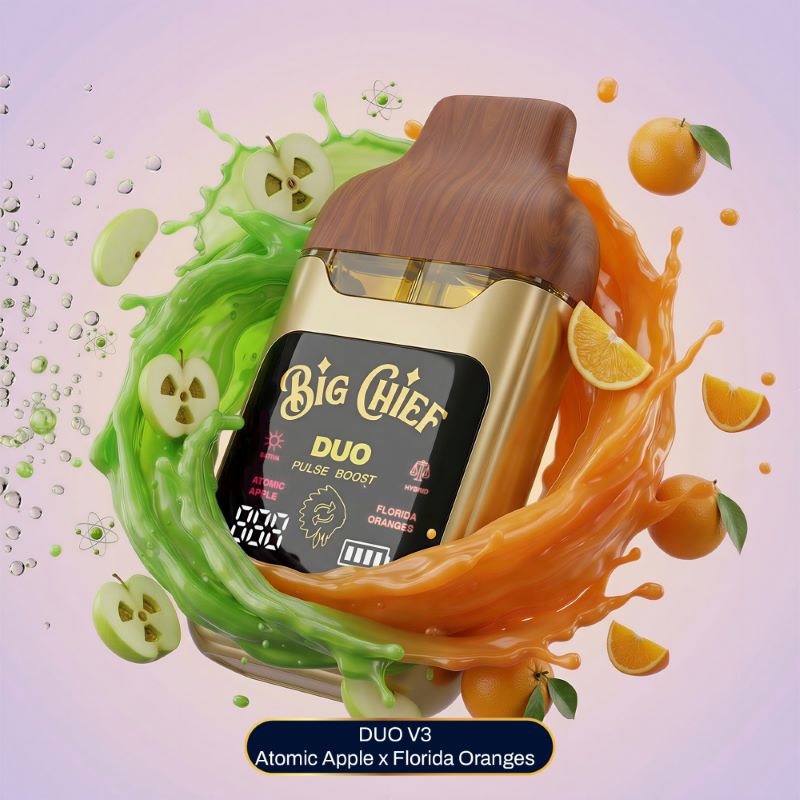 Big Chief - THC Disposable - V3 - 2G - ATOMIC APPLE (S) X FLORIDA ORANGES (H) - 