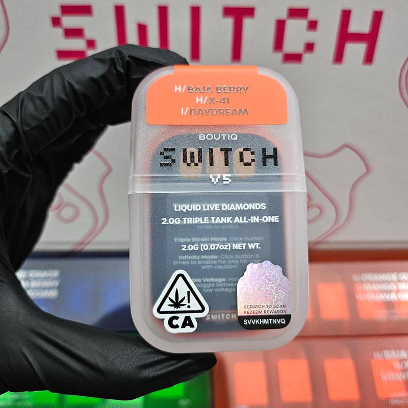 Boutique Switch V5 - Baja Berry (H) - X41 (H) - Daydream (I) - 2G Disposable 