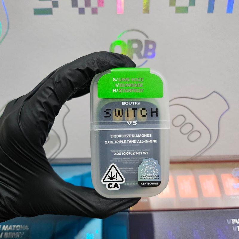 Boutique Switch V5 - Lime Haze (S) - Slimeade (I) - Starfruit (H) - 2G Disposable   