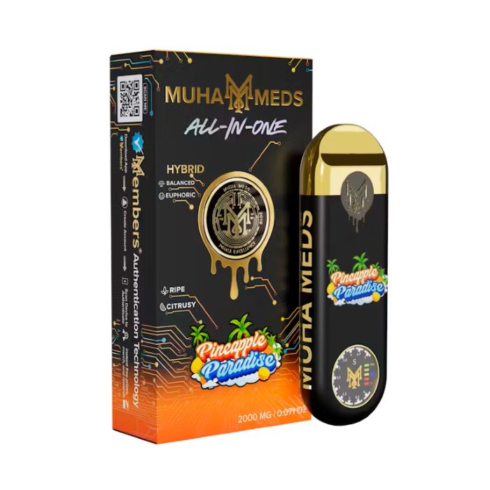 Muha Meds - Gen 3 - THC Disposable - Pineapple Paradise - Hybrid- 2000mg 