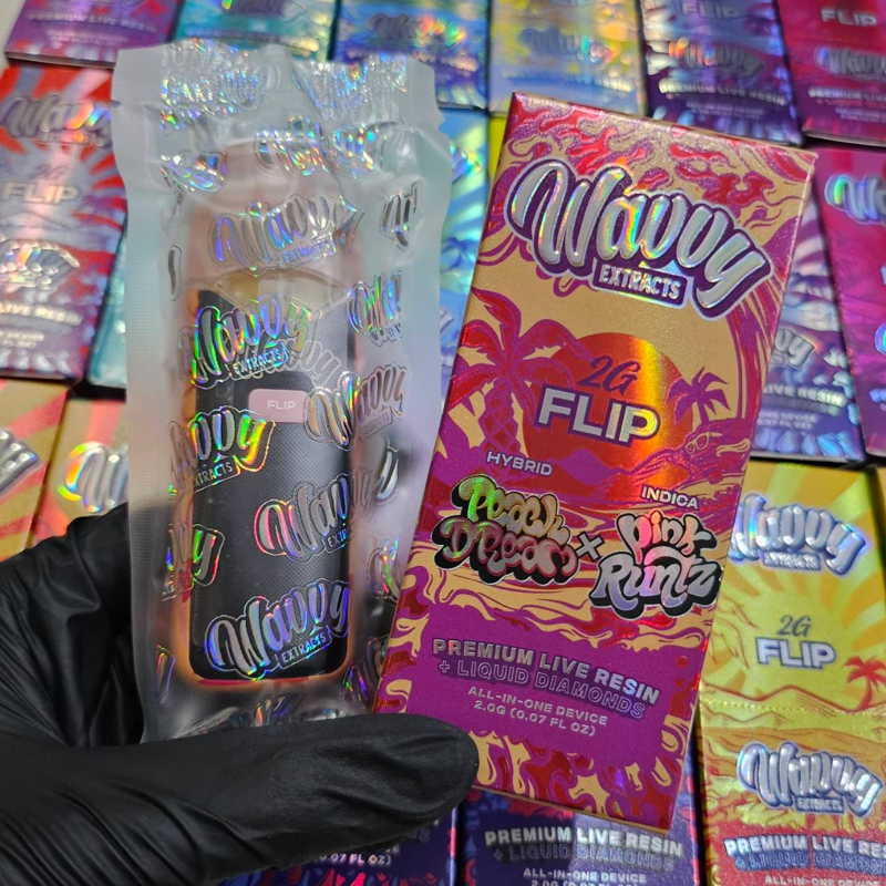 Wavvy - THC Disposable - 2G - Peach Dream (H) x Pink Runtz (I)