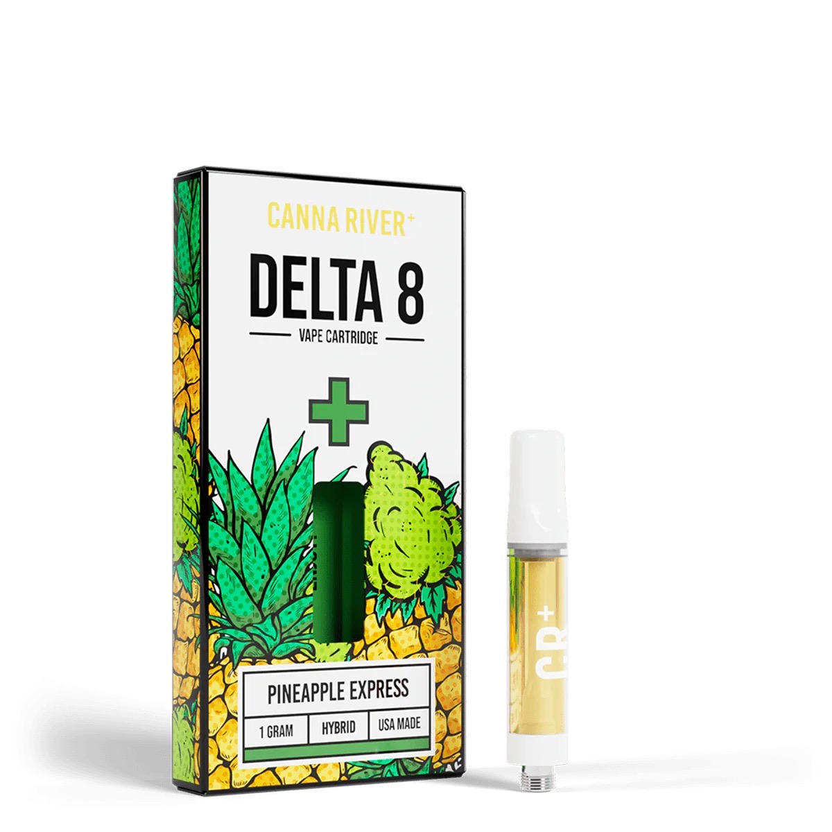 Canna River – D8 Cartridge – (1G x 2 pcs) – Pineapple Express - HYBRID
